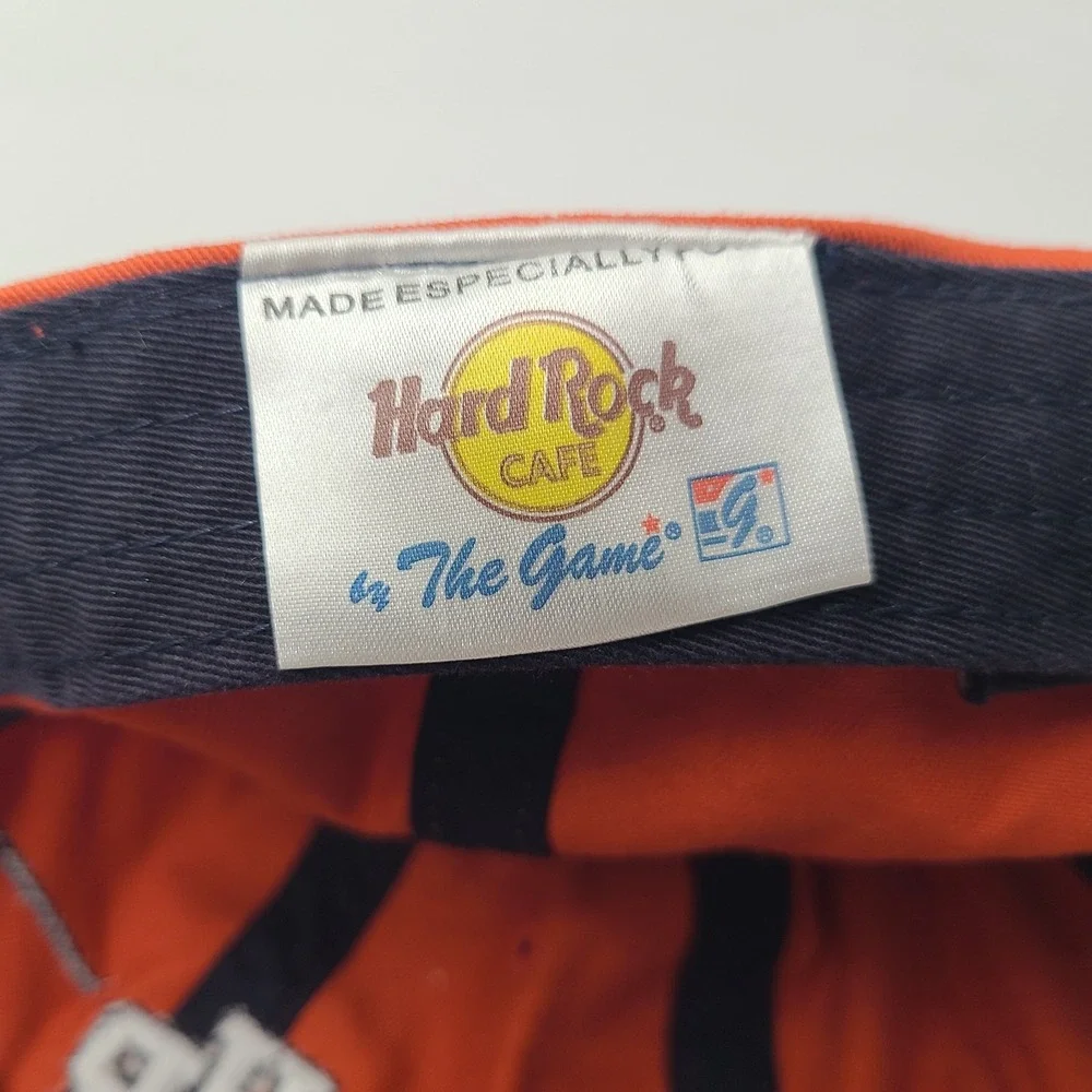 Hard Rock Cafe Hat‎ Strapback The Game Split Bar Orange Memphis Adjustable Men